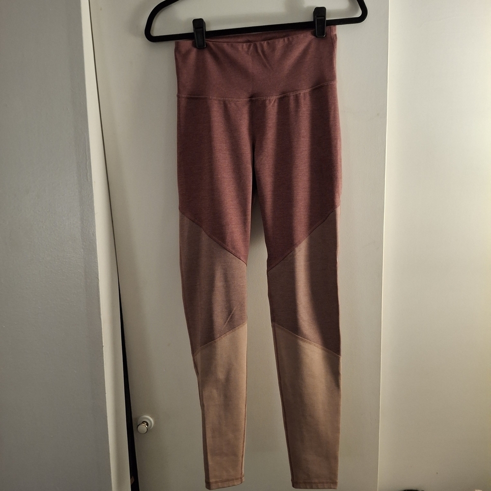 Old Navy Active Women's Pink Heathered Colorblock Leggings